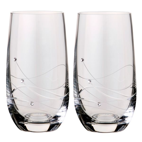Dartington Glitz Highball Glass, Set of 2