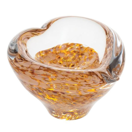 Caithness Glass Gold - Mini Heart Bowls