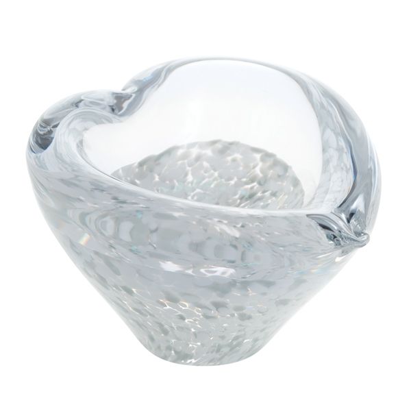 Caithness Glass Silver Mini Heart Bowl