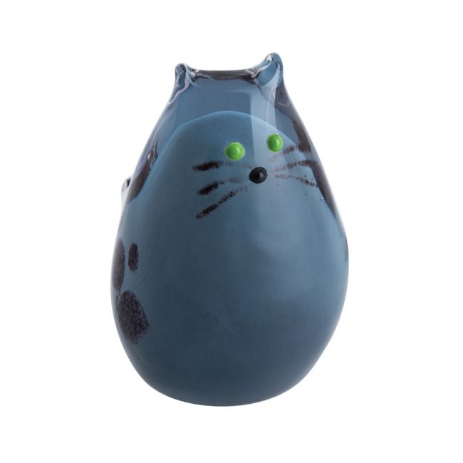 Caithness Glass Purrfect - Grey Cat