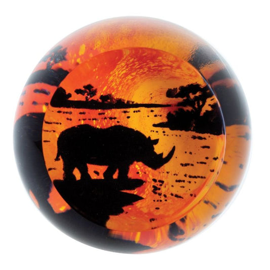 Caithness Glass On Safari - Rhino