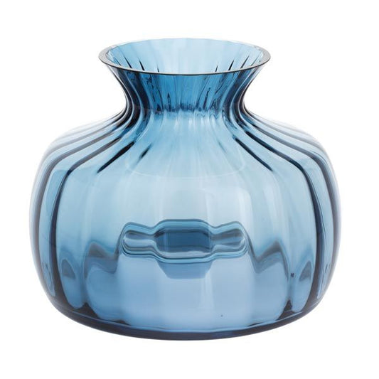 Dartington Cushion Medium Vase Ink Blue