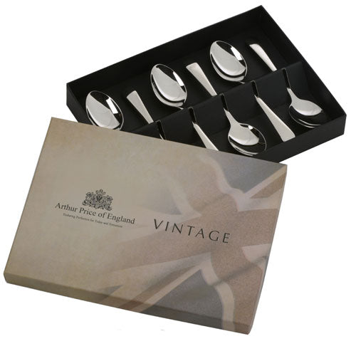 Arthur Price Vintage Cutlery Set of 6 English Tea Spoons