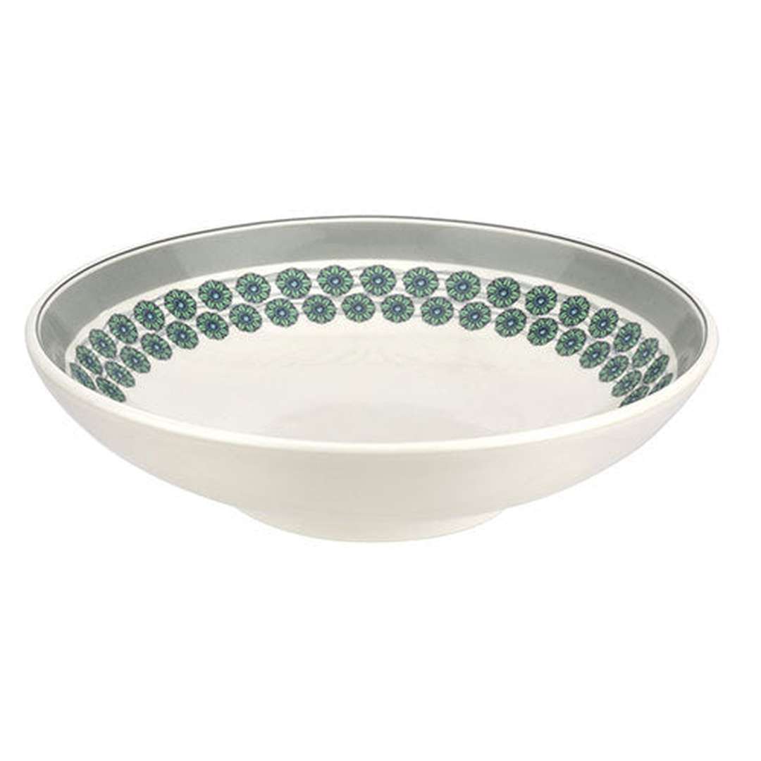 Portmeirion Westerly Grey Band Low Pasta Bowl - Set of 4