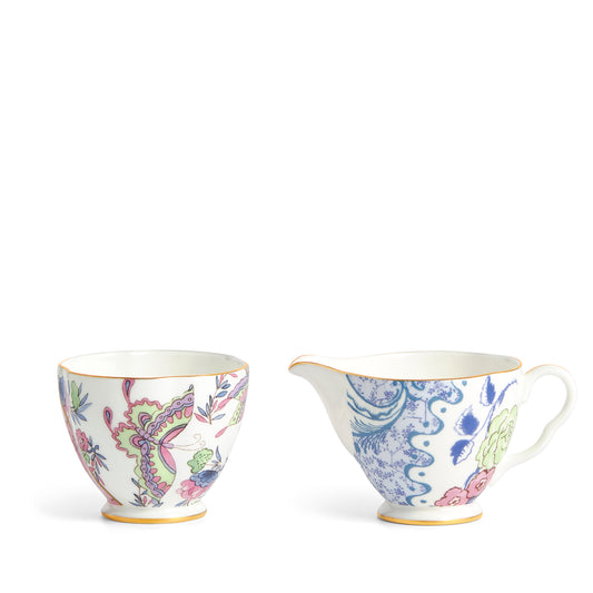 Wedgwood Butterfly Bloom Cream and Sugar