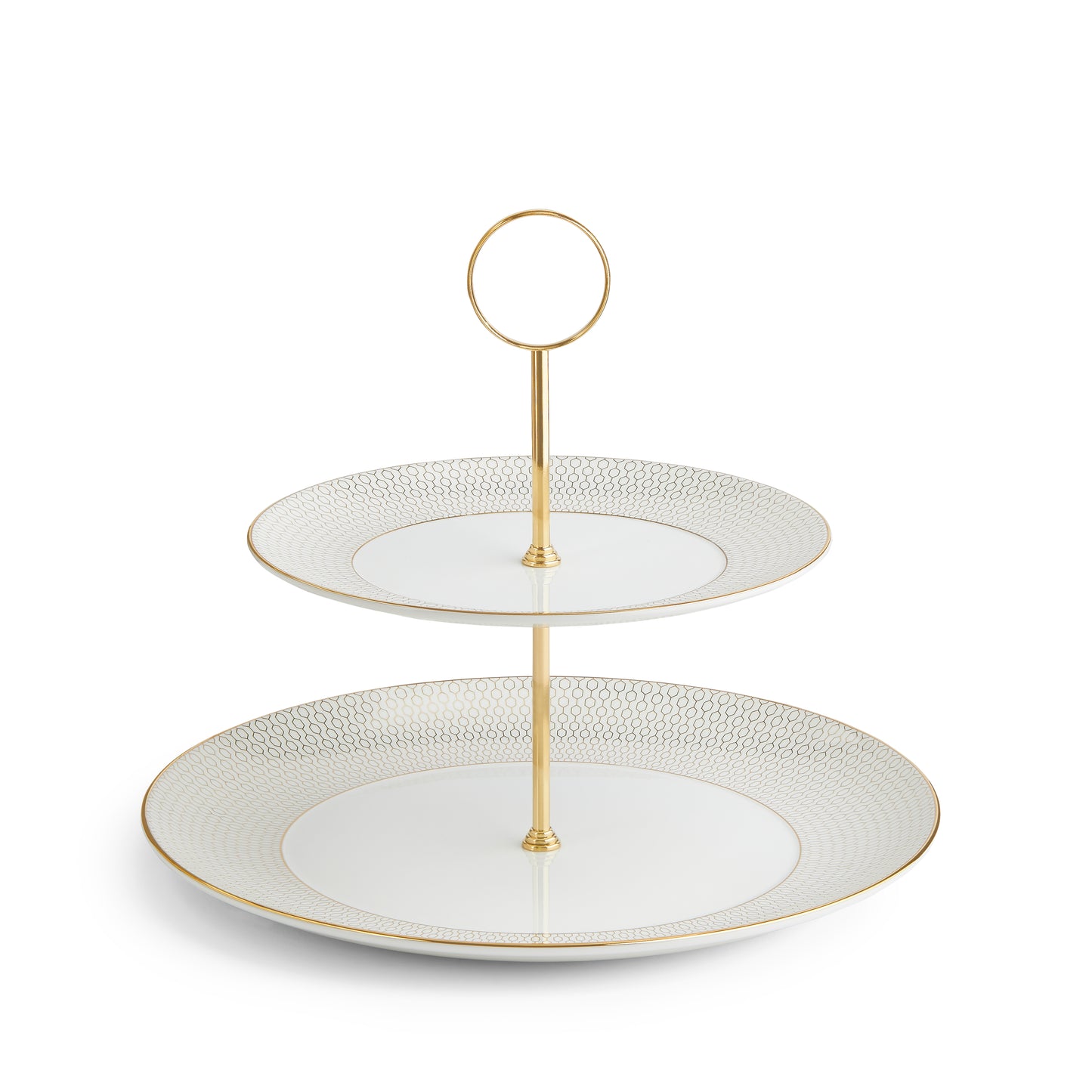 Wedgwood Gio Gold 2 Tier Cake Stand