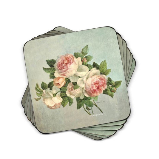 Pimpernel Antique Rose Coasters Set of 6